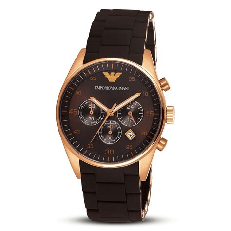 Emporio Armani Men's AR5890 Brown Sport Chronograph Watch — Armani Watches