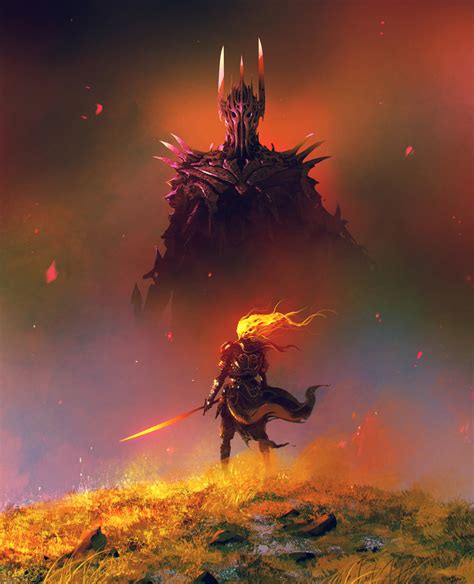 Digital Digital Art Artwork Illustration The Lord Of The Rings Sauron ...