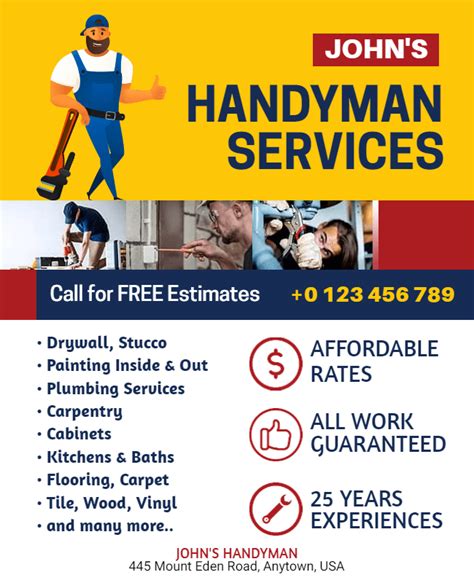 Handyman Flyer Examples and Ideas - PhotoADKing