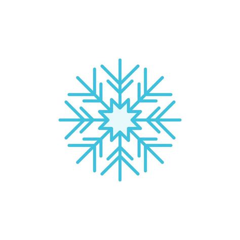 Blue Snowflake vector concept modern icon or sign 12741888 Vector Art at Vecteezy