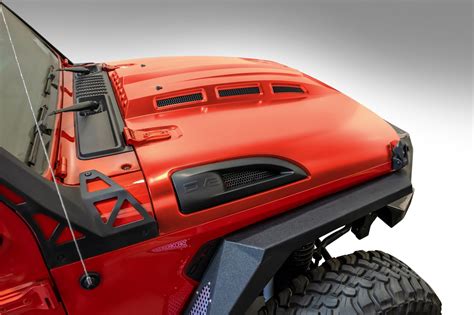 2018-2021 Jeep Wrangler JL or 2020-2021 Gladiator JT Heat Hood - DV8 Offroad HDMBJL-01 - Overlanded