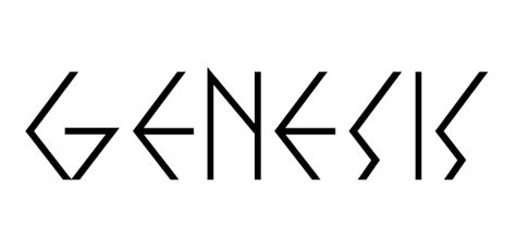 Genesis band, Genesis, Logo fonts