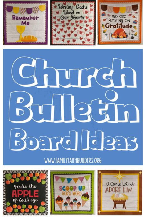 Church Bulletin Board Ideas - Family Faith Builders