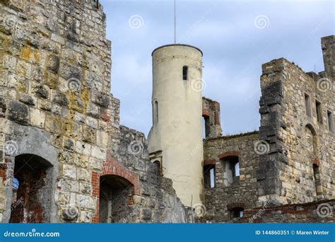 Tower in the Castle Ruin Hellenstein on the Hill of Heidenheim an Der Brenz in Southern Germany ...