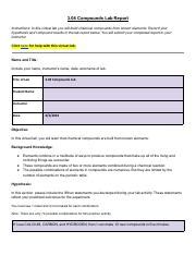 Understanding Chemical Compounds Virtual Lab | Course Hero