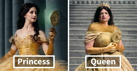 Disney Princesses Reimagined Years Later As Queens By Daughters And ...