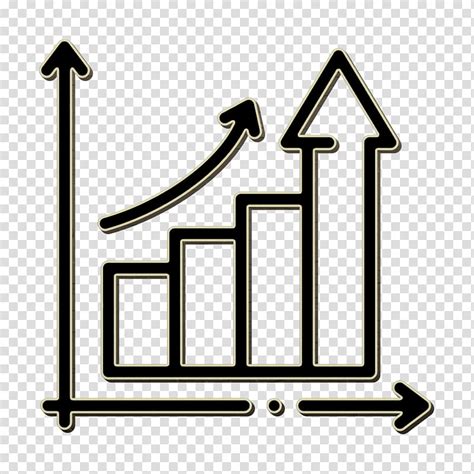 Statistics icon Growth icon Economy icon, Line, Symbol transparent ...