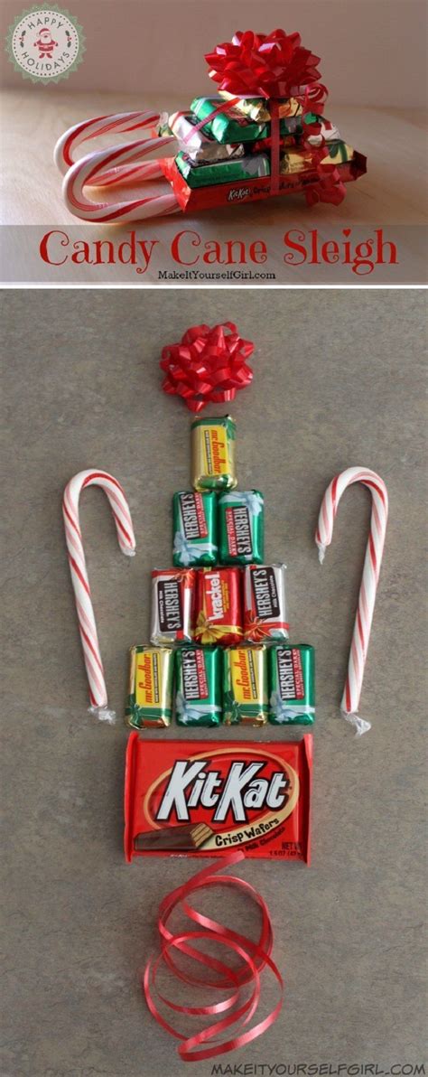 Simple DIY Candy Cane Sleigh - 12 Wondrous DIY Candy Cane Sleigh Ideas That Will Leave Yo ...