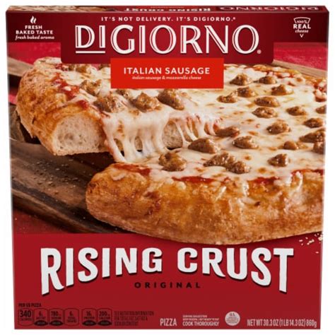 DIGIORNO Italian Sausage Frozen Pizza on a Rising Crust, 30.3 oz - Fry ...