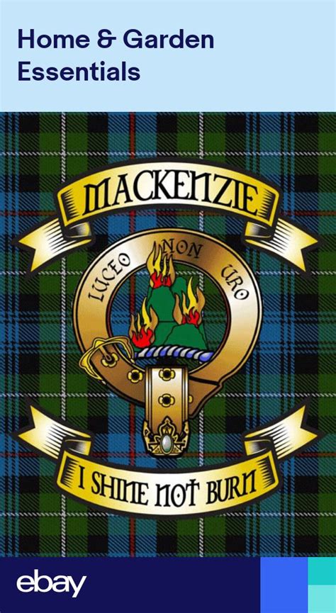 Mackenzie Tartan Metal Sign, Scottish Clan Plaid and Motto | Mackenzie tartan, Scottish ...