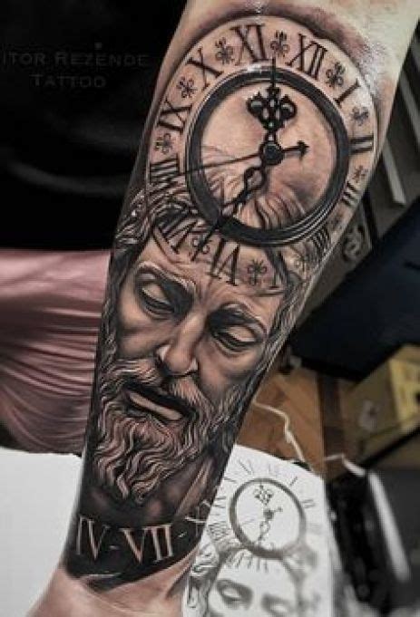 Chronos e a passagem do tempo em 2020 | Tatuagens, Tatuagem masculina braço, Braço