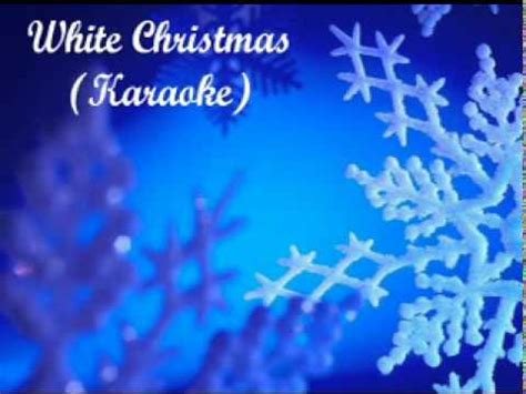 White Christmas (Karaoke) - YouTube