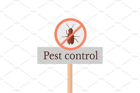 Pest Control Sign | Healthcare Illustrations ~ Creative Market