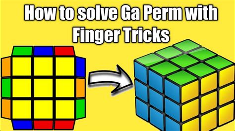 How to solve Ga Perm using Finger Tricks | PLL using Finger Tricks 3x3 ...