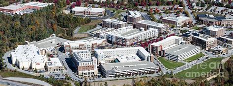 Biltmore Park Town Square Real Estate Aerial Photo Photograph by David Oppenheimer | Fine Art ...