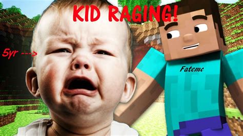 Minecraft Trolling: 5 YEAR OLD RAGING! - YouTube