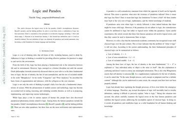 Logic and Paradox | Papers With Code