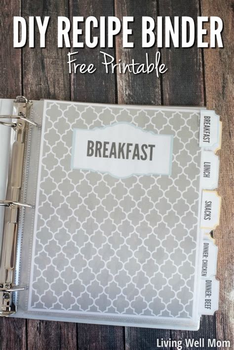 DIY Recipe Binder (with Free Printable Downloads)