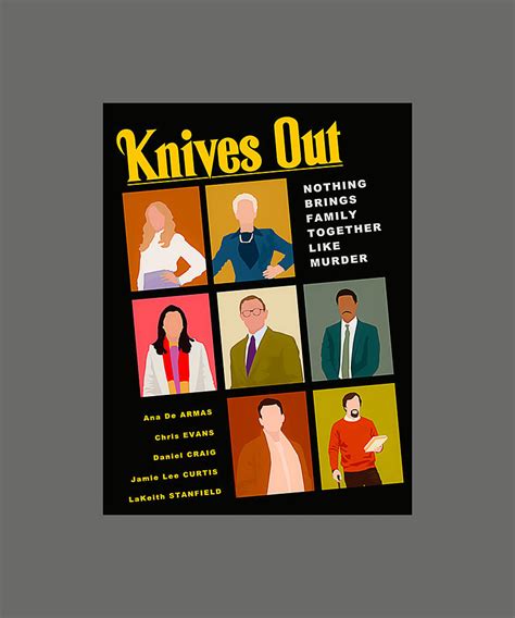 Knives Out Poster Design Tapestry - Textile by Bailey Matthews - Fine ...