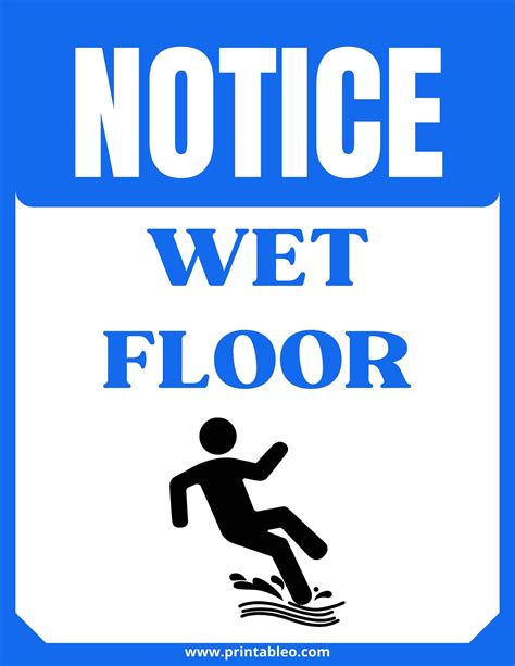 47+ Printable Wet Floor Signs | Free Download