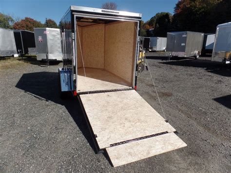 5X8 Enclosed V Nose Trailer, Ramp Door on Back 5'6" interior height ...