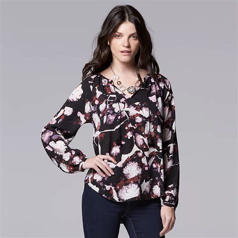 Petite Tie Front Top | Kohl's