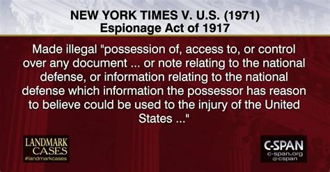 The Legal Framework for New York Times v. United States | C-SPAN.org