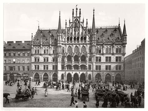 Historic B&W photos of Munich, Bavaria, Germany in the 19th century ...