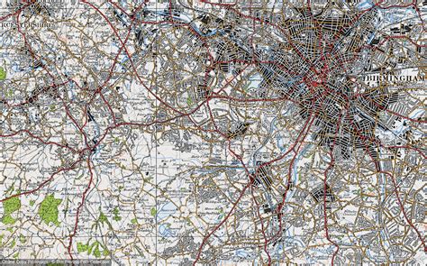 Historic Ordnance Survey Map of Harborne, 1947