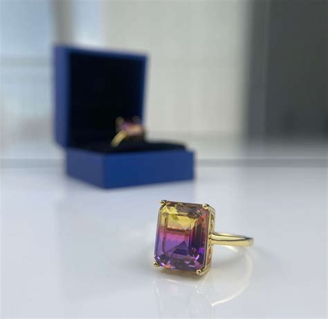 Ametrine Ring By ASANA 14k Gold Ametrine Ring - 20% Sale