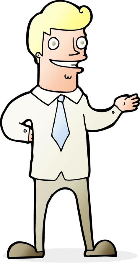 doodle character cartoon salesman 12942038 Vector Art at Vecteezy