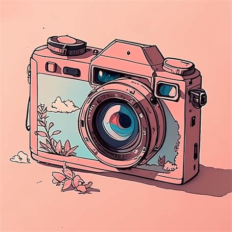 Premium AI Image | Aesthetics camera hand drawn