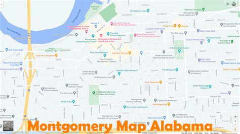 Montgomery, Alabama Map