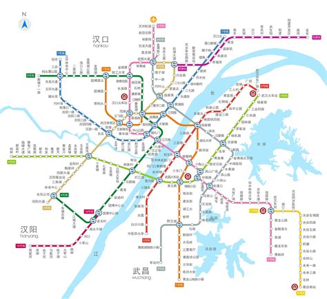 Wuhan Metro Map, Subway Lines, Rail Transit Map, 2024