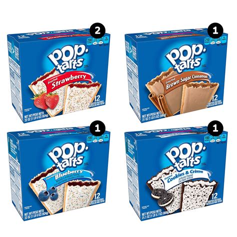 Buy Pop-Tarts Four Flavor Variety Pack, 60 Count Online at Lowest Price ...