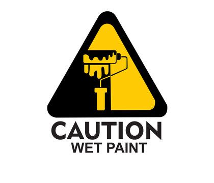 Caution Wet Paint Door Sign Printable Template PosterMyWall, 41% OFF