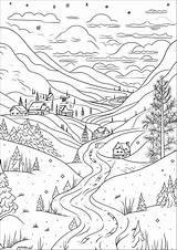 Mountains Coloring Pages Best For Kids sketch template