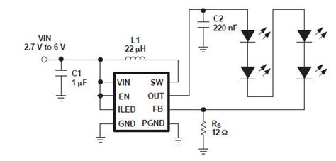 Constant current LED driver circuit diagram