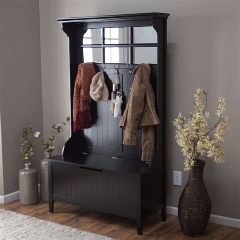 Hall Tree With Storage Bench And Mirror - MIRORC