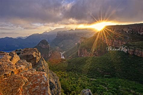 Blyde River Canyon Landscape at Sunrise, Mpumalanga