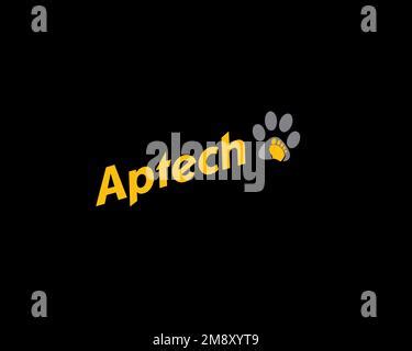 Aptech, Logo, Black background Stock Photo - Alamy