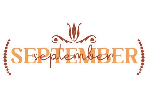 Month Cover - September SVG Cut file by Creative Fabrica Crafts ...