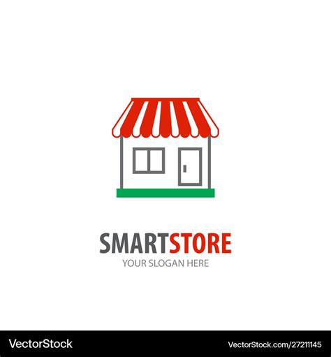 Store logo for business company simple Royalty Free Vector