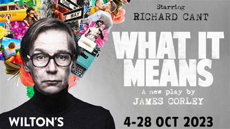 Cayvan Coates joins Richard Cant in What It Means - Theatre Weekly