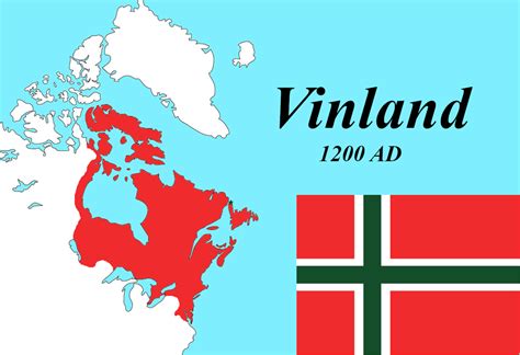 Happy Leif Erikson Day! Map of Vinland 1200 AD : imaginarymaps