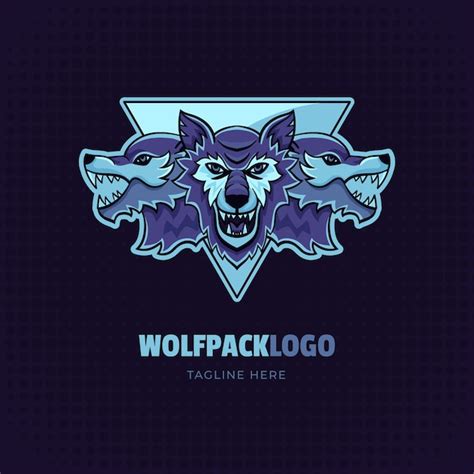 Free Vector | Wolfpack branding logo template