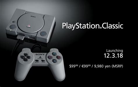 The PlayStation Classic is Sony's retro console with 20 games that will arrive in December - Neowin