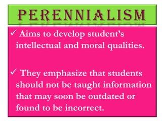 Perennialism | PPT