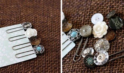 vintage-button-bookmarks • K4 Craft