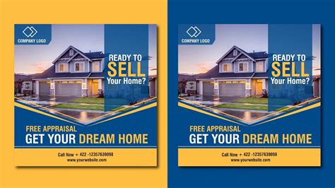 Realestate Banner Design | Social Media Banner Design | Instagram Post ...